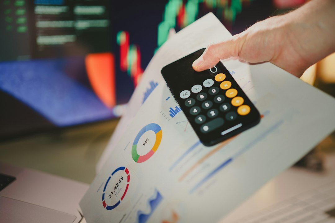 person calculating finances