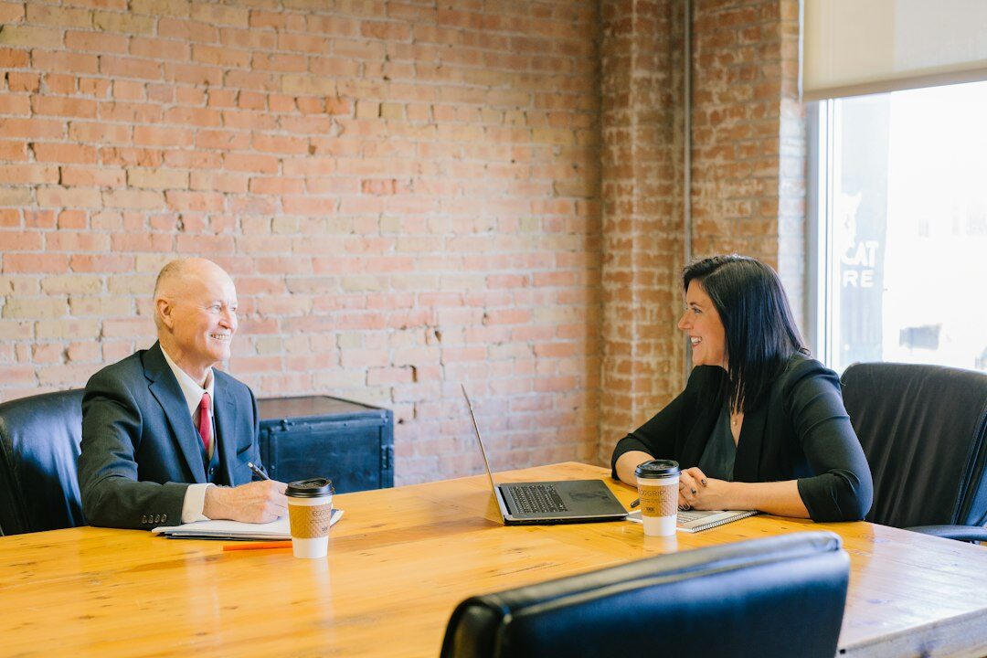 financial advisor meeting client