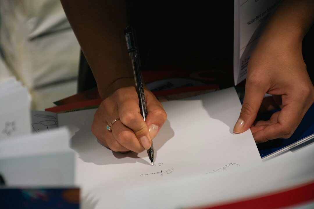 person signing contract